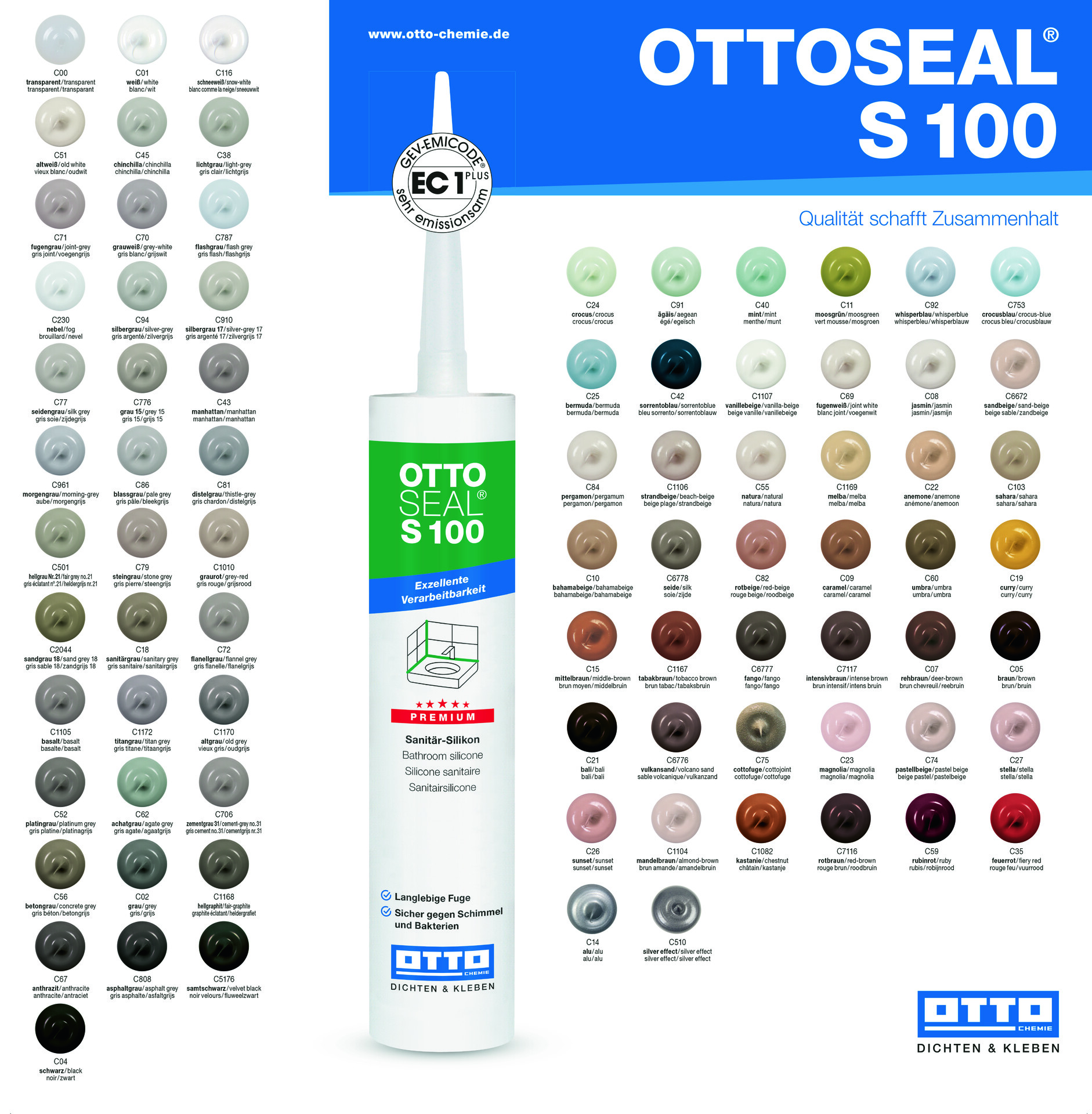 OTTOSEAL S100 Premium-Sanitär-Silikon – Bild 3