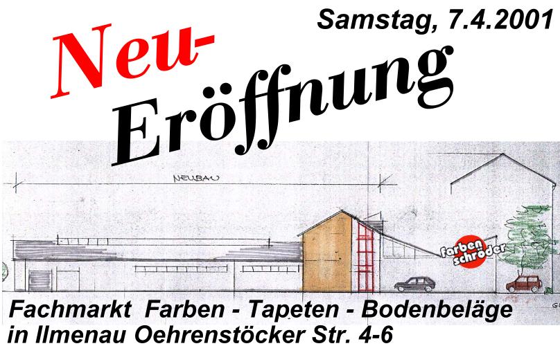 Flyer zur Eröffnung des Neubaus Oehrenstöcker Str. 6 2001