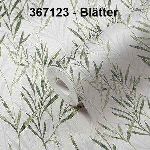 A.S. Création Vliestapete - Blätter-Motiv (367123)