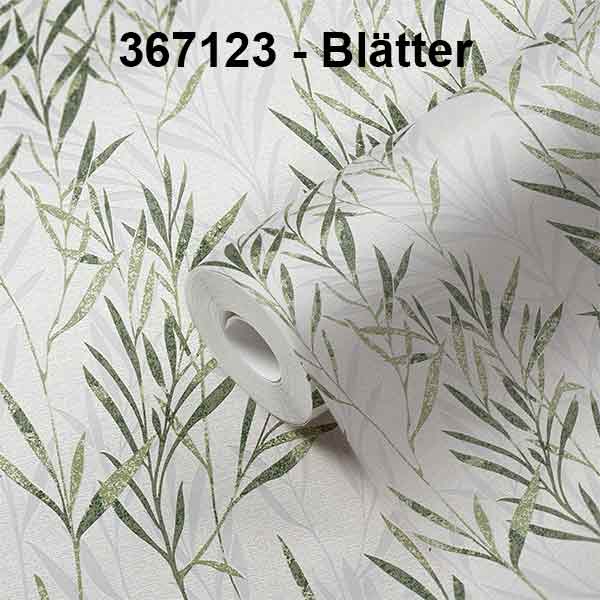 A.S. Création Vliestapete - Blätter-Motiv (367123)