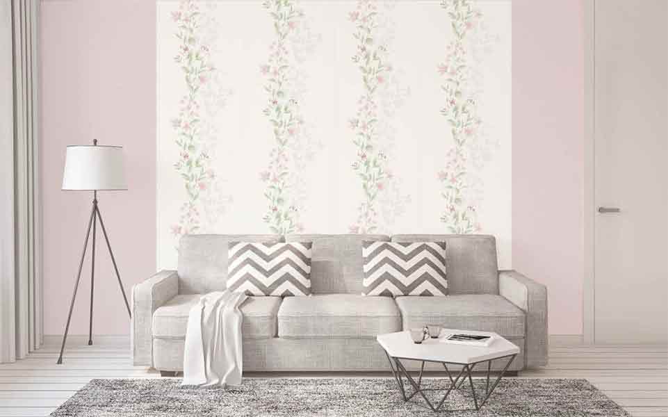 A.S. Création Vliestapete - Blätter-Motiv grau/grün/rosa (372661) - Restposten – Bild 2
