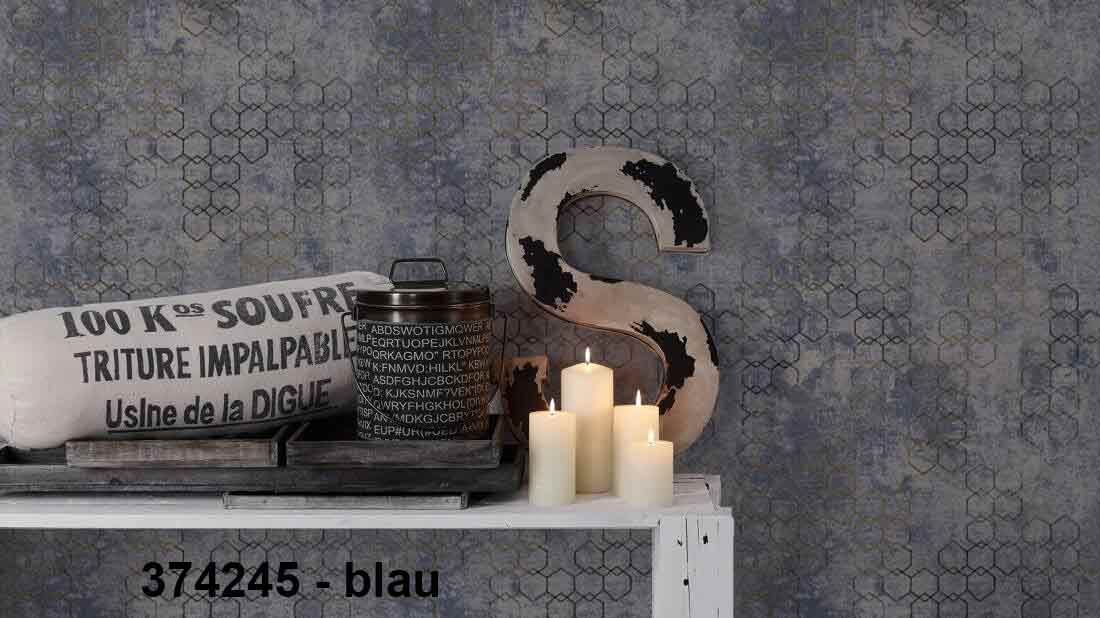 A.S. Création Vliestapete - Rauten-Motiv (374241, 374245) - Restposten – Bild 3