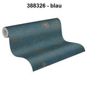 A.S. Création Vliestapete - Metallic blau (388326)