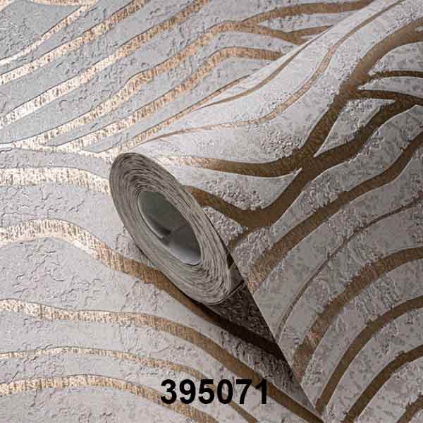 A.S. Création Vliestapete - Wellen-Motiv beige, creme, metallic (395071) – Bild 2