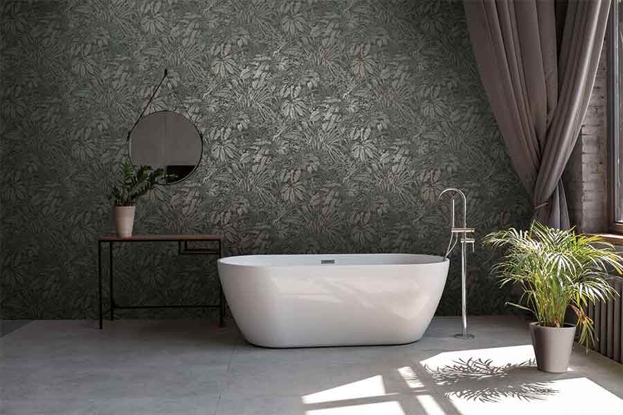 A.S. Création Vliestapete - Blätter-Motiv grün, schwarz, silber metallic (395604) – Bild 3