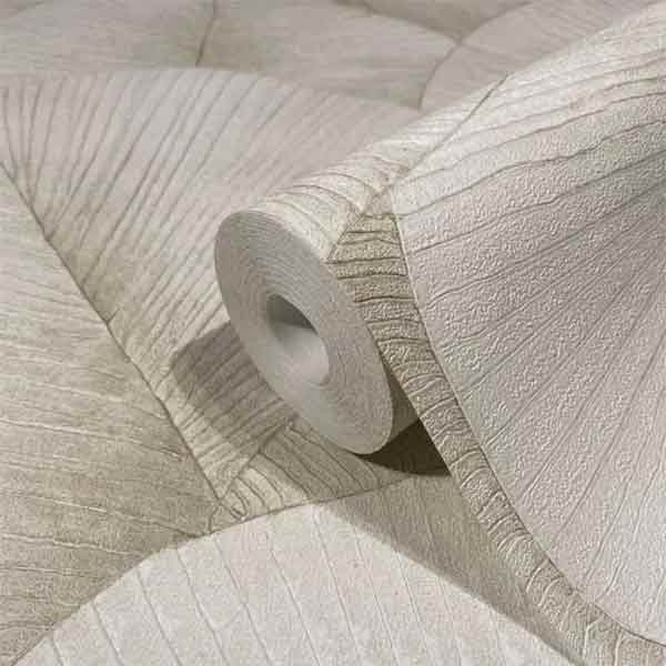 Marburg Vliestapete Blättermuster, Beige (34510) – Bild 2