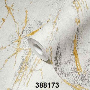 A.S. Création Vliestapete - Marmor-Optik, weiß/gold (388173)