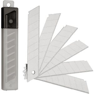Ersatzklingen für Cutter-Abbrechklingenmesser, 10 Stk.