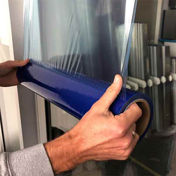 SECURA Glasschutzfolie LDPE, selbstklebend, für innen und außen, rückstandsfrei abziehbar – Bild 3