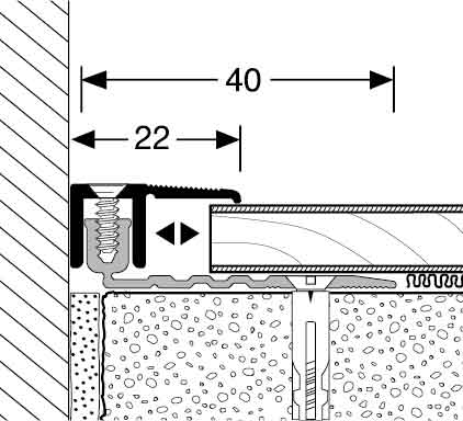 Küberit Abschlussprofil 287 - PPS®-Champion Einfasshöhe 6,5-16mm – Bild 6