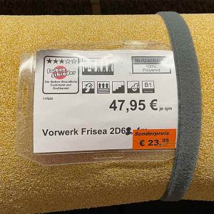 Vorwerk Frisea Sonderfarbton 2D62 Gold, 4m