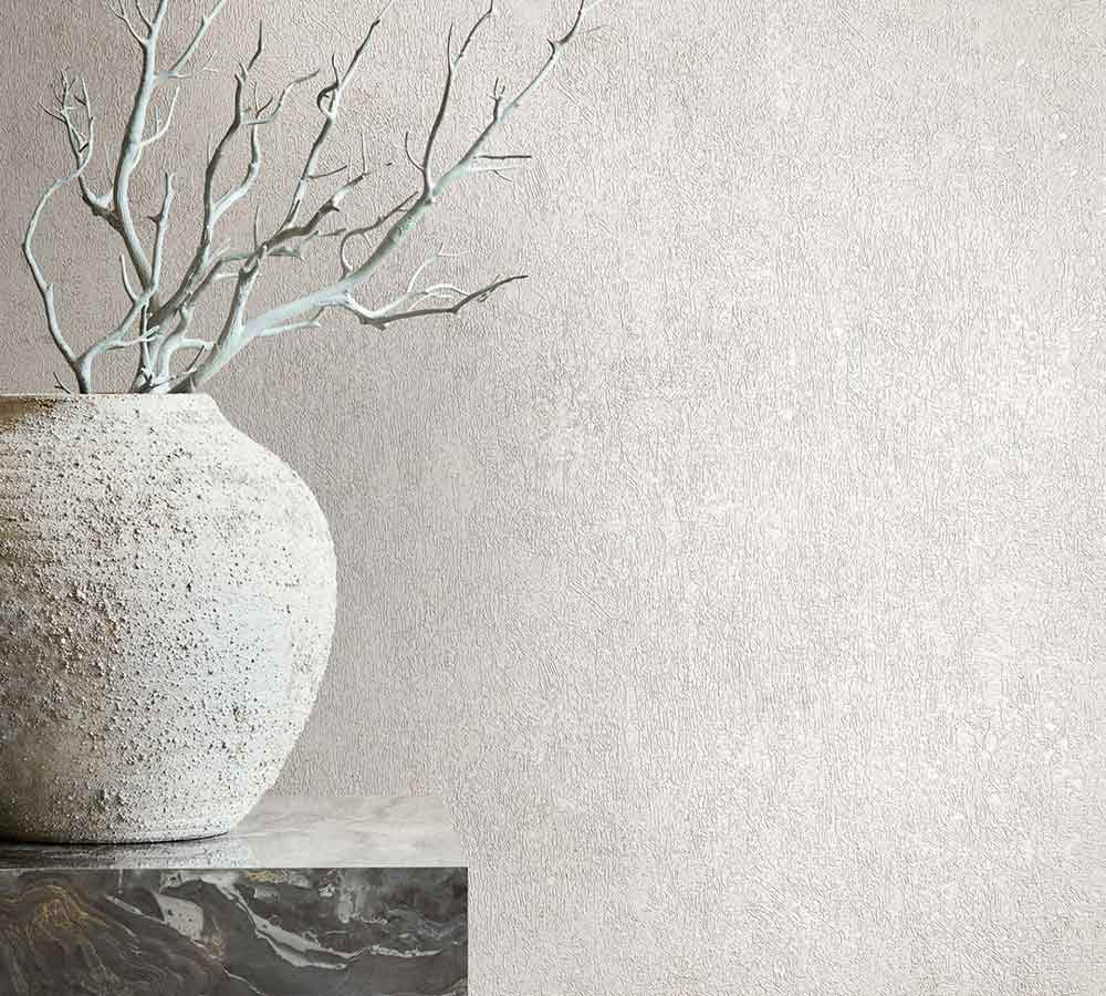 Marburg Vliestapete Uni Beige Betonoptik (34265) – Bild 2