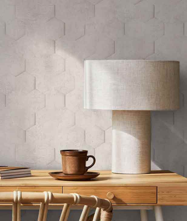 Marburg Vliestapete Geometrisch Beige-Grau (34158) – Bild 2