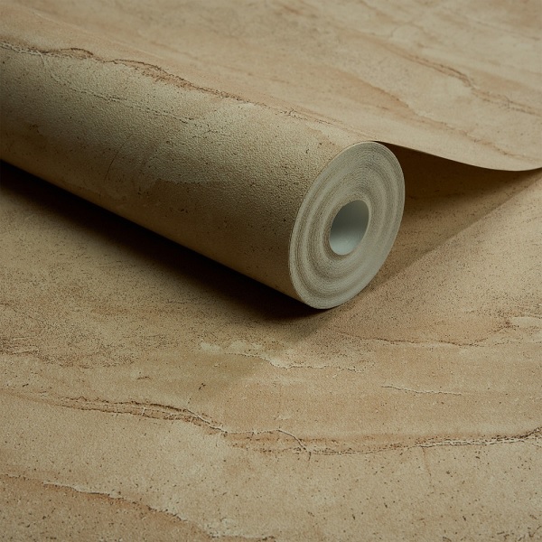 Grandeco A77702 Vliestapete, Sandstein, Beige
