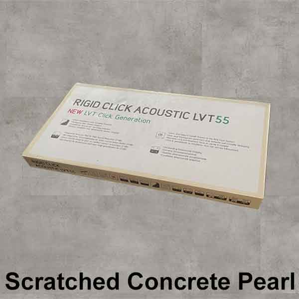 Mercury Scratched Concrete Pearl Rigid Klick-Vinyl