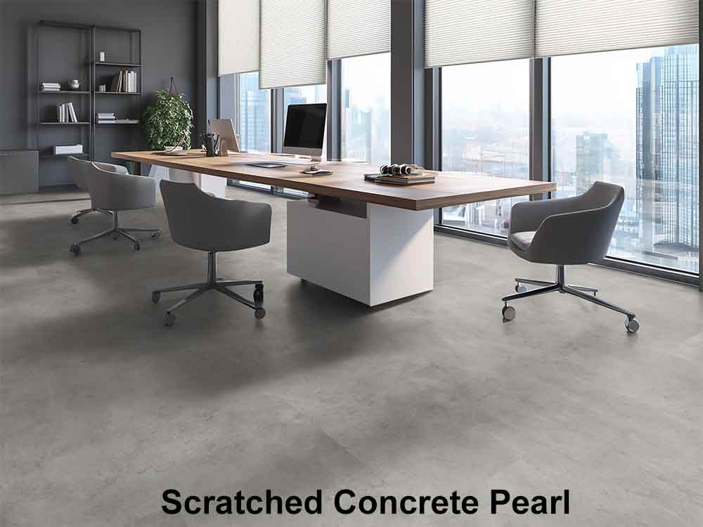 Mercury Scratched Concrete Pearl Rigid Klick-Vinyl – Bild 3