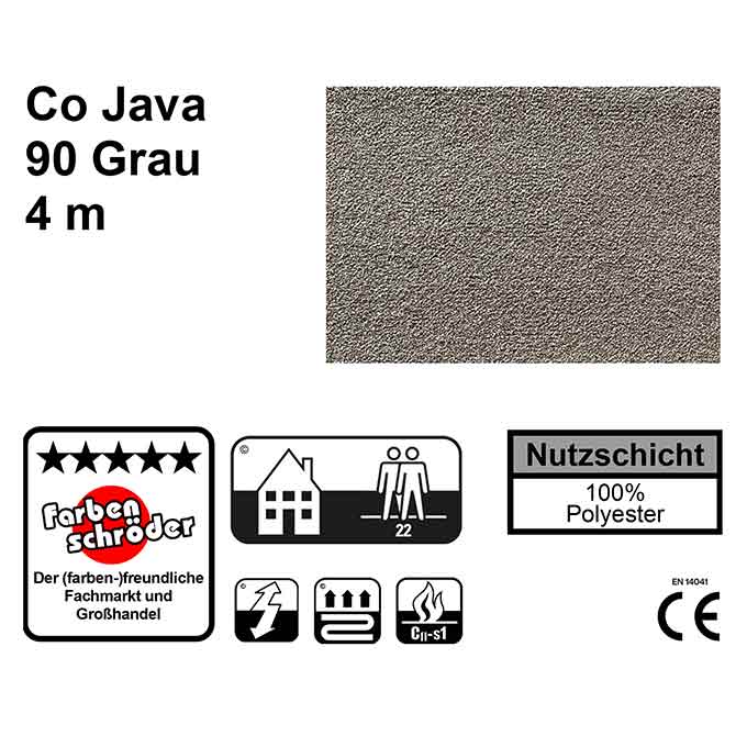 Condor Carpets Java 90 grau, 4m